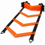 ZJSD V-shaped agility ladder with orange angled rungs for footwork training