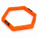 ZJSD Orange hexagonal agility rings for multi-directional training