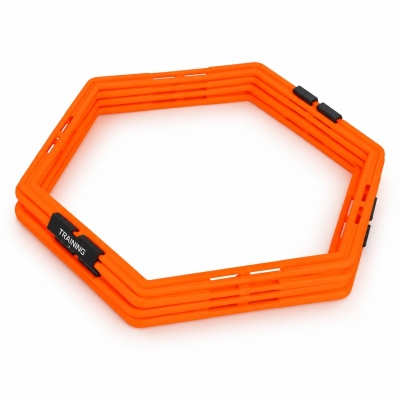 ZJSD Orange hexagonal agility rings for multi-directional training