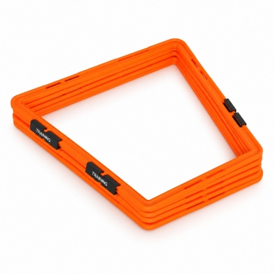 ZJSD Orange trapezoidal agility rings for directional footwork training