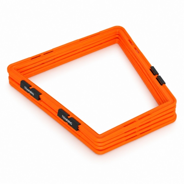 ZJSD Orange trapezoidal agility rings for directional footwork training