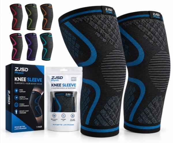 Knitted Knee Compression Sleeve | Custom OEM | ZJSD