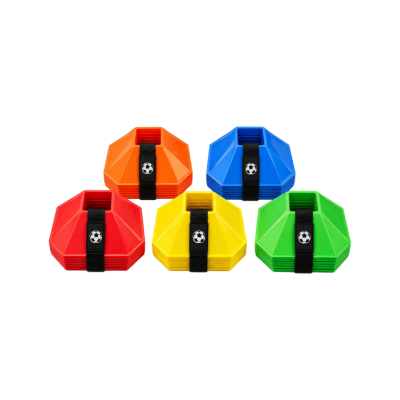 ZJSD Octagonal training marker discs in five colors with football carrying straps